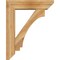 Ekena Millwork Imperial Slat Rough Sawn Bracket w/ Offset Brace, Western Red Cedar, 8"W x 32"D x 40"H BKT0806X32X40IMP06RWR - alternate 4